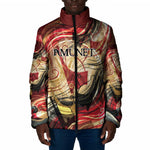 Amunet Padded Jacket with Egyptian Queen Portrait Ancient Mythology
