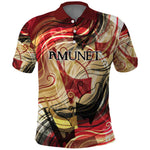Amunet Polo Shirt with Egyptian Queen Portrait Ancient Mythology