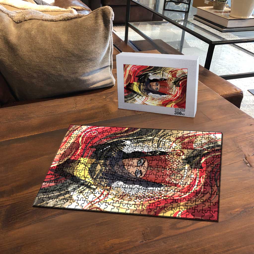 Amunet Puzzle with Egyptian Queen Portrait Ancient Mythology