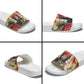 Amunet Slide Sandals with Egyptian Queen Portrait Ancient Mythology