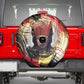 Amunet Spare Tire Cover with Egyptian Queen Portrait Ancient Mythology