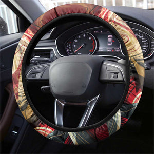 Amunet Steering Wheel Cover with Egyptian Queen Portrait Ancient Mythology