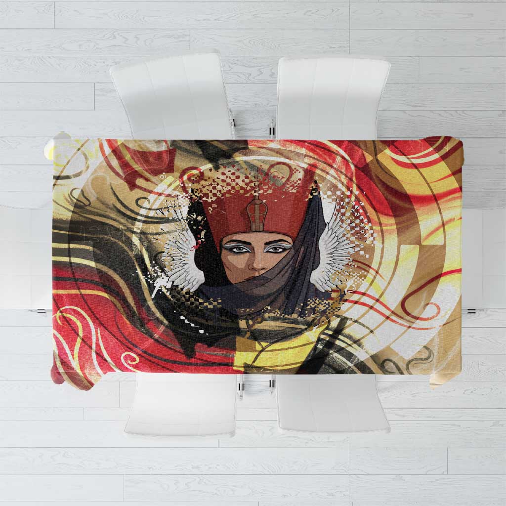 Amunet Tablecloth with Egyptian Queen Portrait Ancient Mythology