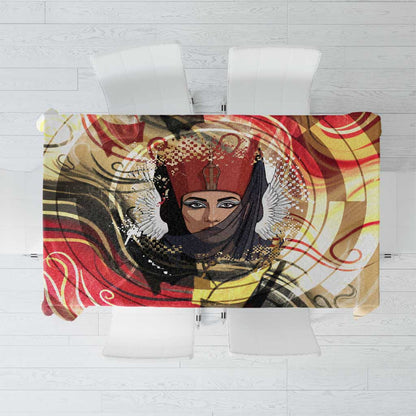 Amunet Tablecloth with Egyptian Queen Portrait Ancient Mythology