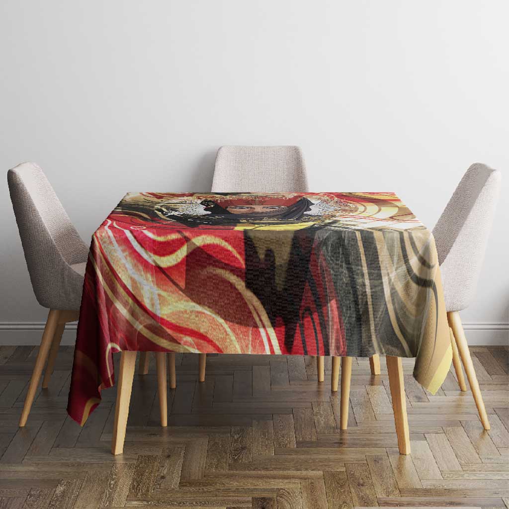 Amunet Tablecloth with Egyptian Queen Portrait Ancient Mythology