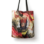 Amunet Tote Bag with Egyptian Queen Portrait Ancient Mythology