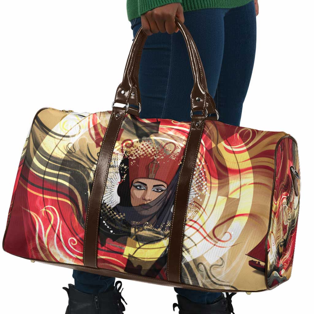 Amunet Travel Bag with Egyptian Queen Portrait Ancient Mythology