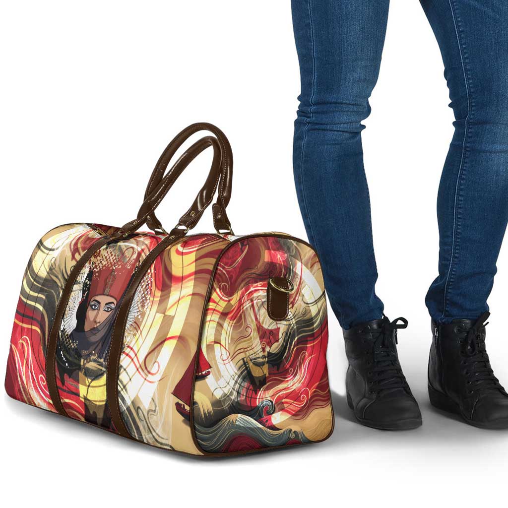 Amunet Travel Bag with Egyptian Queen Portrait Ancient Mythology