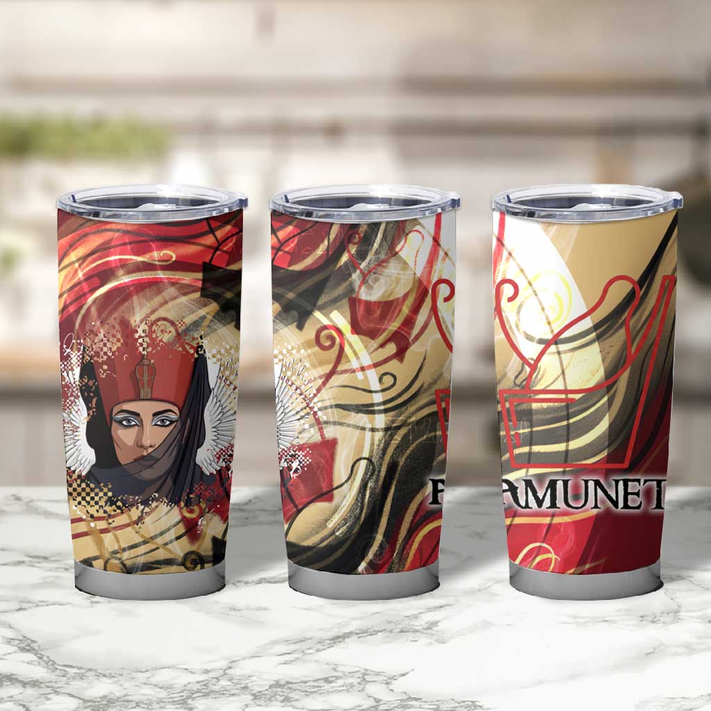 Amunet Tumbler Cup with Egyptian Queen Portrait Ancient Mythology