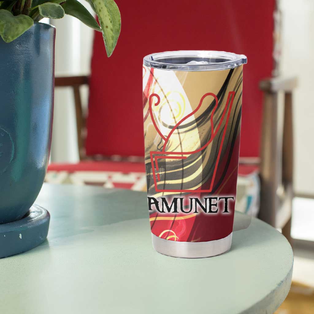 Amunet Tumbler Cup with Egyptian Queen Portrait Ancient Mythology