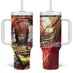 Amunet Tumbler With Handle with Egyptian Queen Portrait Ancient Mythology