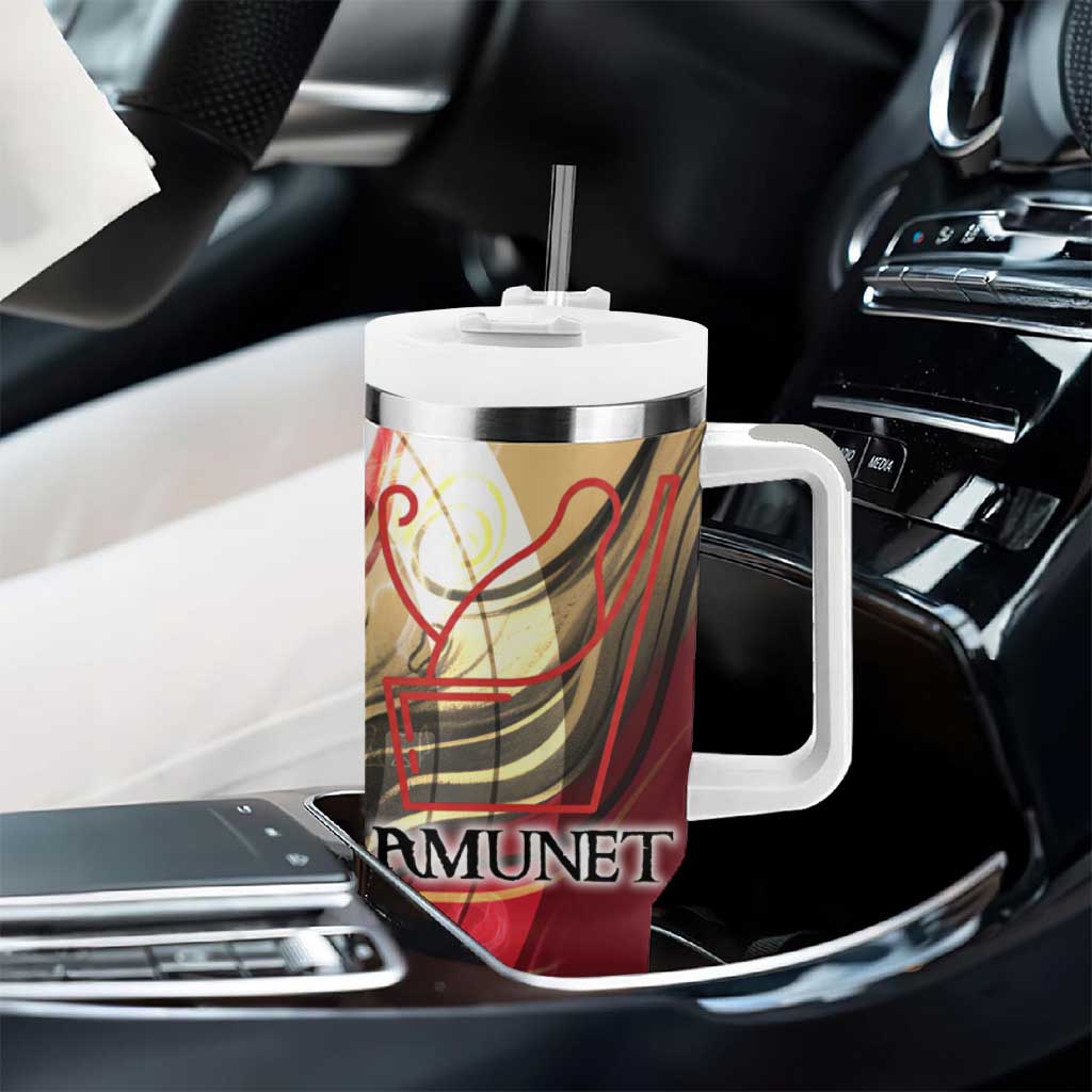 Amunet Tumbler With Handle with Egyptian Queen Portrait Ancient Mythology