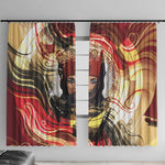 Amunet Window Curtain with Egyptian Queen Portrait Ancient Mythology