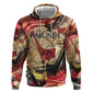 Amunet Zip Hoodie with Egyptian Queen Portrait Ancient Mythology