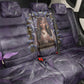 Anput Sacred Urn Back Car Seat Cover with Papyrus Flowers Egyptian Guardian in Violet Mist