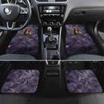 Anput Sacred Urn Car Mats with Papyrus Flowers Egyptian Guardian in Violet Mist