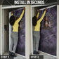Anput Sacred Urn Door Cover with Papyrus Flowers Egyptian Guardian in Violet Mist