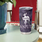 Anput Sacred Urn Tumbler Cup with Papyrus Flowers Egyptian Guardian in Violet Mist