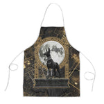Anput Jackal Mask Apron with Full Moon Egyptian Afterlife Symbolism