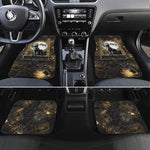 Anput Jackal Mask Car Mats with Full Moon Egyptian Afterlife Symbolism