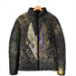 Anput Jackal Mask Padded Jacket with Full Moon Egyptian Afterlife Symbolism