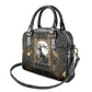 Anput Jackal Mask Shoulder Handbag with Full Moon Egyptian Afterlife Symbolism