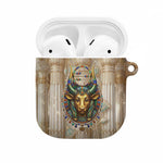Hathor AirPods Case with Sacred Cow Head Egyptian Fertility Symbolism