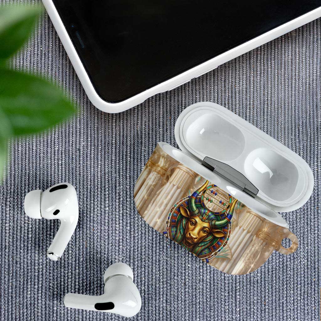 Hathor AirPods Case with Sacred Cow Head Egyptian Fertility Symbolism