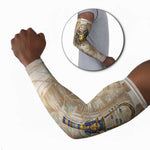 Hathor Arm Sleeves with Sacred Cow Head Egyptian Fertility Symbolism