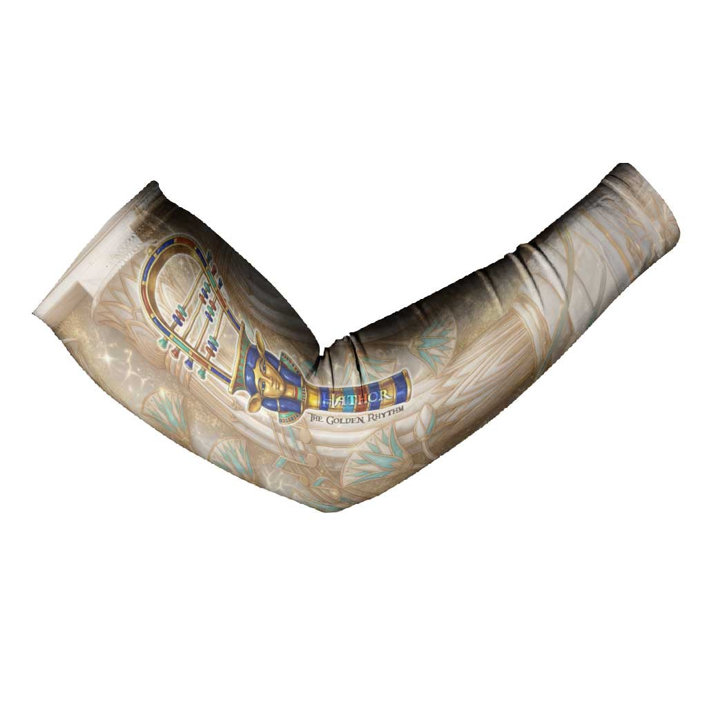 Hathor Arm Sleeves with Sacred Cow Head Egyptian Fertility Symbolism