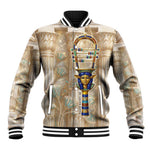 Hathor Baseball Jacket with Sacred Cow Head Egyptian Fertility Symbolism