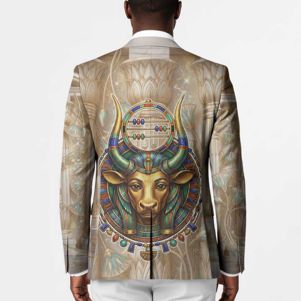 Hathor Blazer with Sacred Cow Head Egyptian Fertility Symbolism