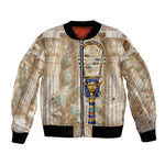 Hathor Bomber Jacket with Sacred Cow Head Egyptian Fertility Symbolism