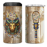 Hathor 4 in 1 Can Cooler Tumbler with Sacred Cow Head Egyptian Fertility Symbolism