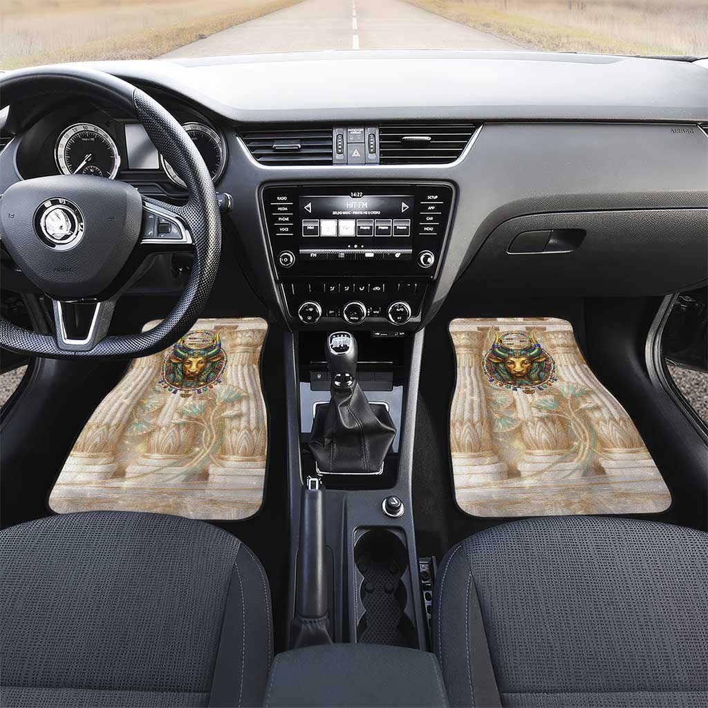 Hathor Car Mats with Sacred Cow Head Egyptian Fertility Symbolism