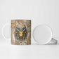 Hathor Ceramic Mug with Sacred Cow Head Egyptian Fertility Symbolism