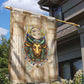Hathor Garden Flag with Sacred Cow Head Egyptian Fertility Symbolism