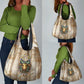Hathor Grocery Bag with Sacred Cow Head Egyptian Fertility Symbolism