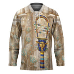 Hathor Hockey Jersey with Sacred Cow Head Egyptian Fertility Symbolism