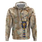 Hathor Hoodie with Sacred Cow Head Egyptian Fertility Symbolism