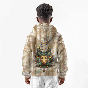 Hathor Kid Hoodie with Sacred Cow Head Egyptian Fertility Symbolism