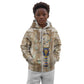 Hathor Kid Hoodie with Sacred Cow Head Egyptian Fertility Symbolism