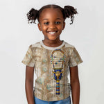 Hathor Kid T shirt with Sacred Cow Head Egyptian Fertility Symbolism