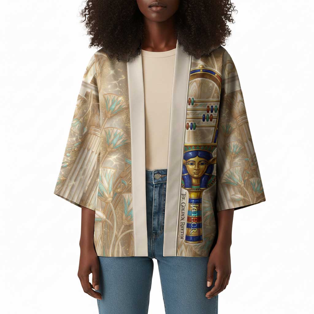Hathor Kimono with Sacred Cow Head Egyptian Fertility Symbolism