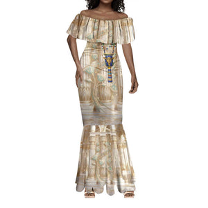 Hathor Mermaid Dress with Sacred Cow Head Egyptian Fertility Symbolism