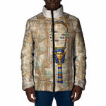 Hathor Padded Jacket with Sacred Cow Head Egyptian Fertility Symbolism