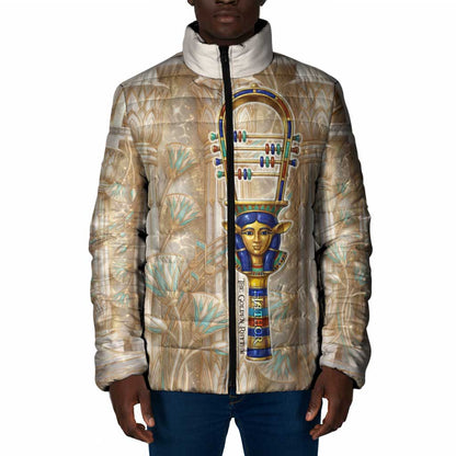 Hathor Padded Jacket with Sacred Cow Head Egyptian Fertility Symbolism