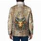 Hathor Padded Jacket with Sacred Cow Head Egyptian Fertility Symbolism