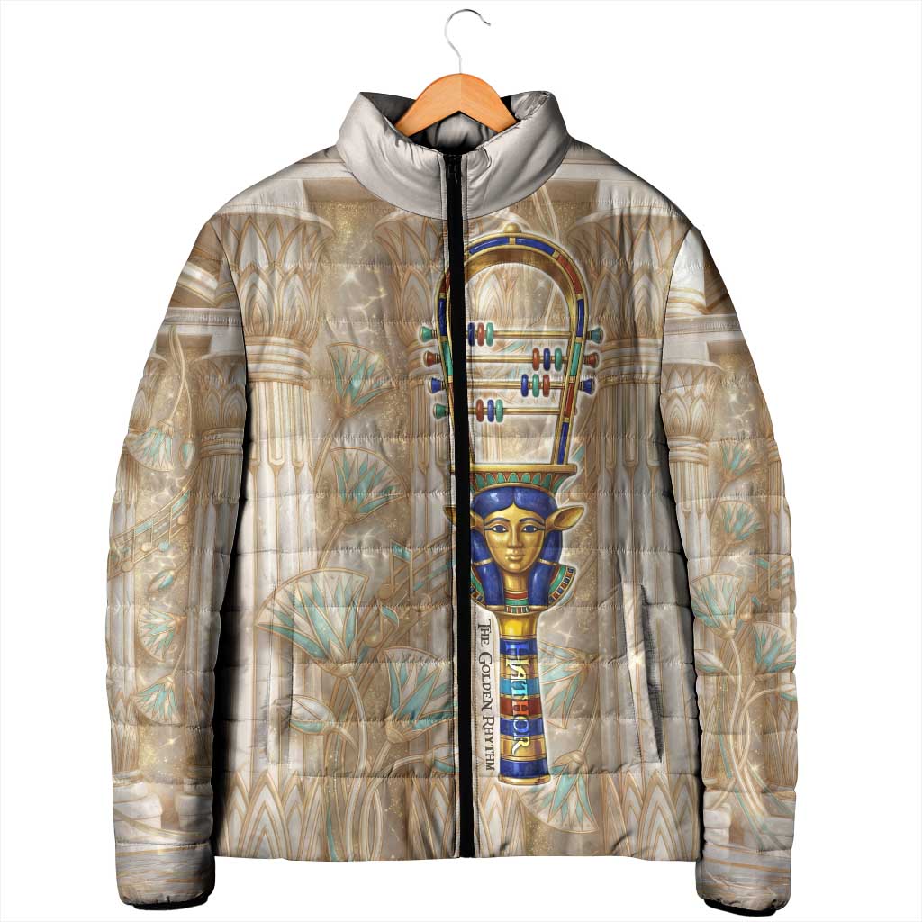 Hathor Padded Jacket with Sacred Cow Head Egyptian Fertility Symbolism