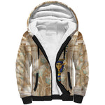 Hathor Sherpa Hoodie with Sacred Cow Head Egyptian Fertility Symbolism